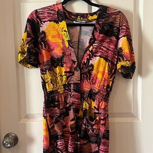 Zara Summery Jumpsuit shorts Medium elastic Great condition -gently used once